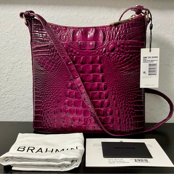 Brahmin Katie SUGAR PLUM MELBOURNE Crossbody Shoulder Bag W/Eye NWT - Picture 3 of 8